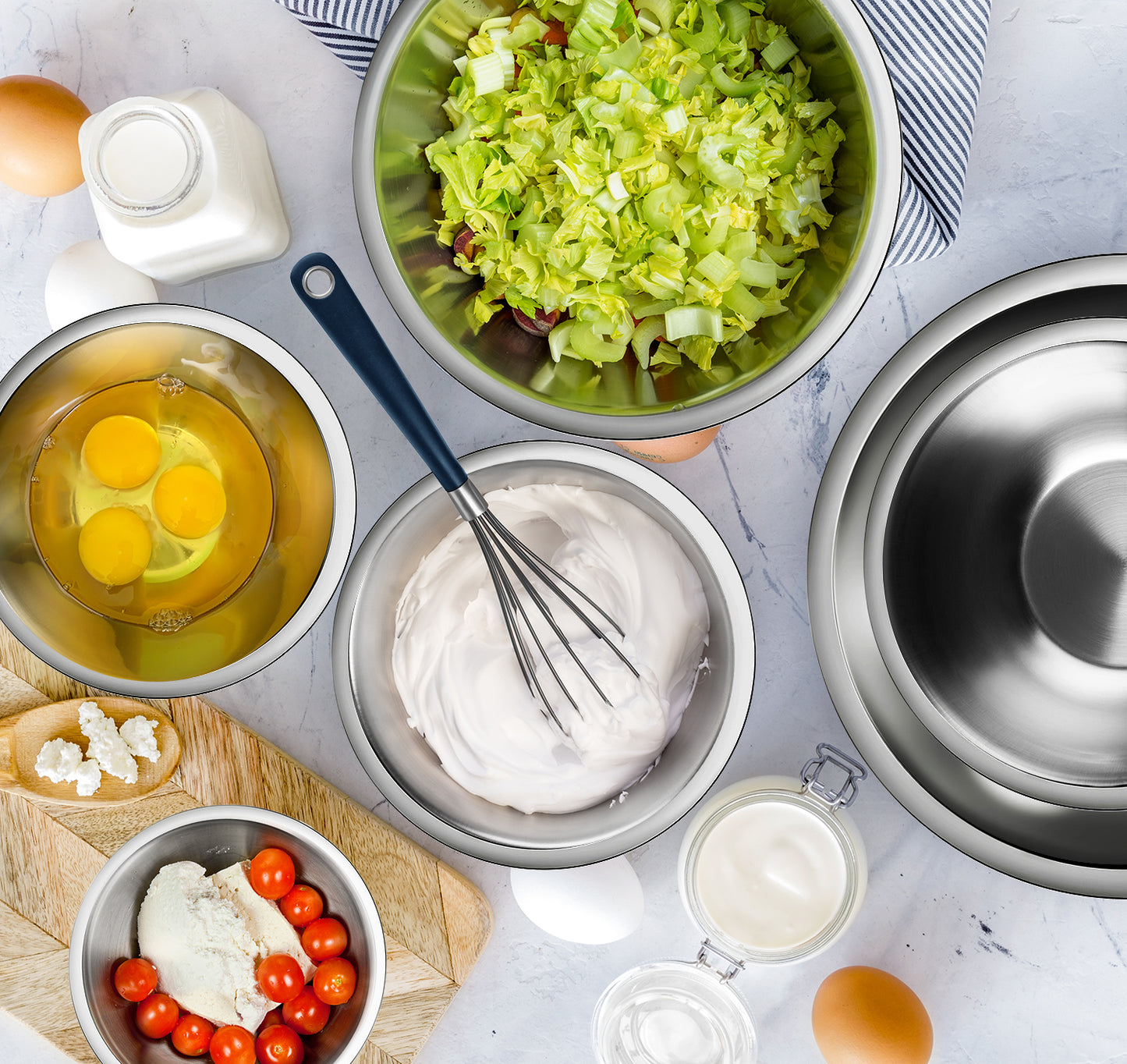 Eatex Stainless Steel Mixing Bowl Set