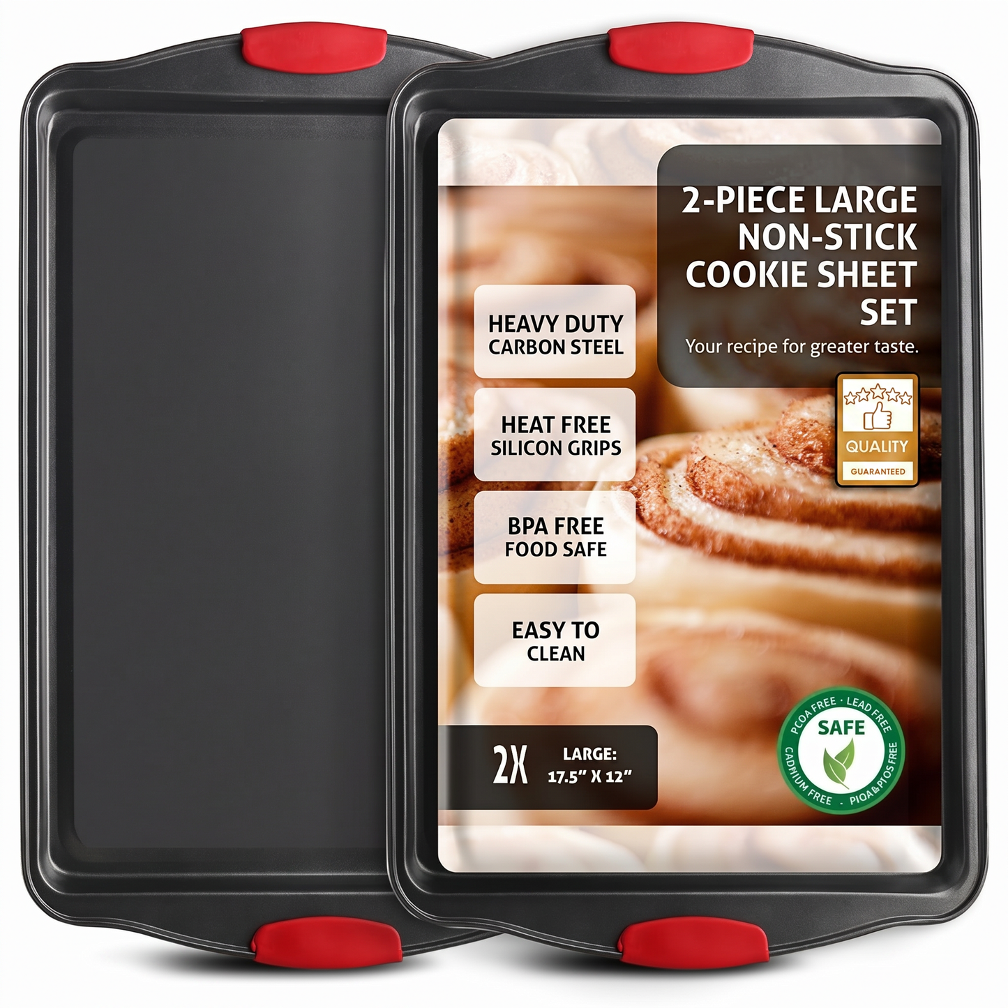 Eatex 2-Piece Large Baking Sheet Set - Your recipe for greater taste.